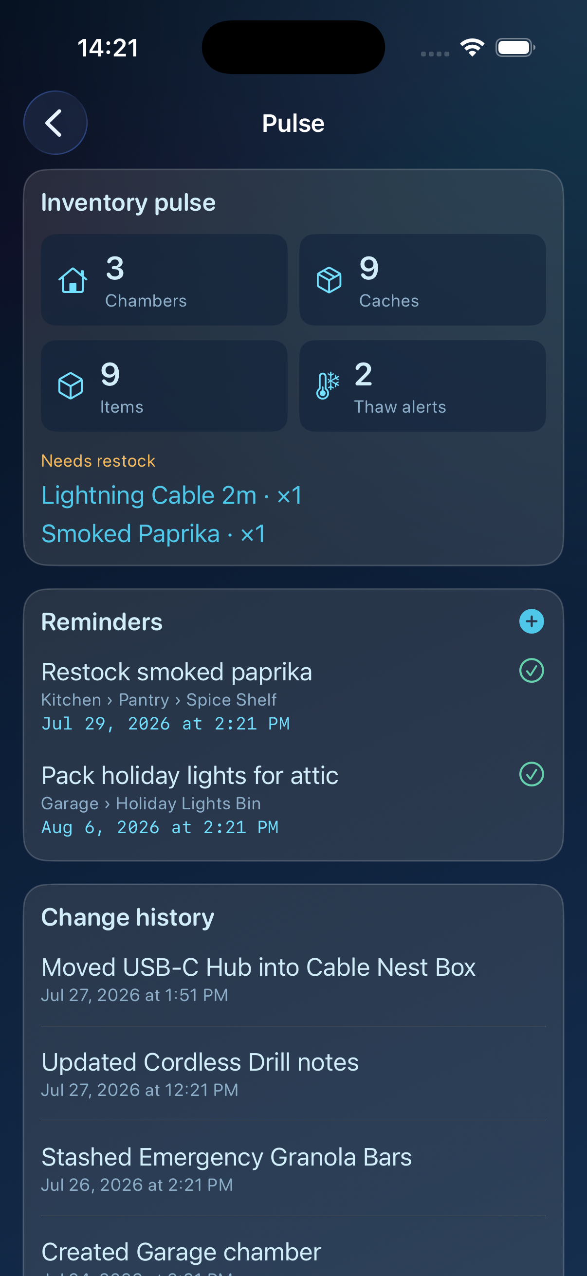 Pulse inventory hub